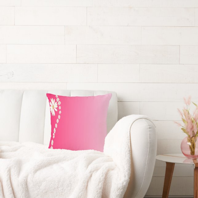 Coussin Fleurs roses (Canapé)