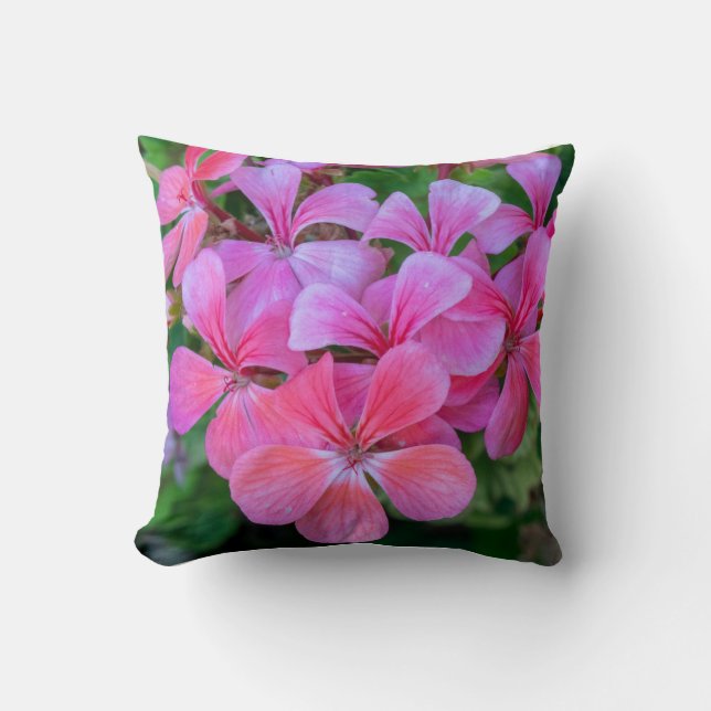 Coussin Fleurs roses 1 (Recto)