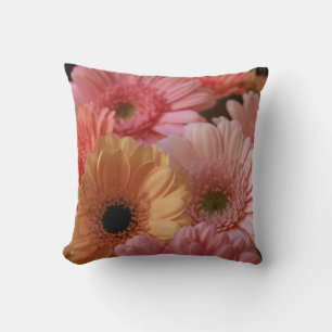 COUSSIN FLEURS ROSES ET JAUNES EN PHOTOGRAPHIE DE FERMETUR