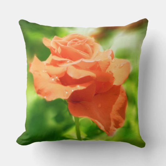 Coussin Fleurs Roses romantiques #2 (Recto)
