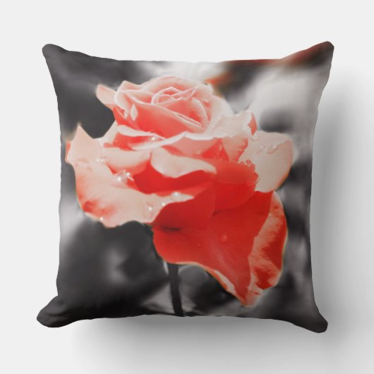 Coussin Fleurs Roses romantiques #3 (Recto)