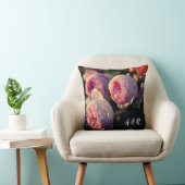 Coussin Fleurs roses roses du Jardin Anniversaire (Chaise)