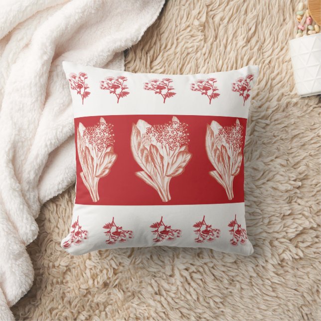 Coussin Fleurs rouges (Couverture)