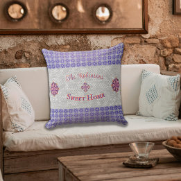 Coussin Fleurs rustiques symboles de la famille