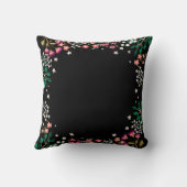 Coussin Fleurs sauvages de minuit - crèche de stat de (Verso)