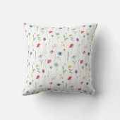 Coussin Fleurs Sauvages Élégantes (Verso)