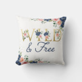 Coussin Fleurs sauvages et libres (Recto)