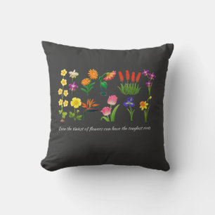 Coussin Fleurs sauvages Femmes et filles florales