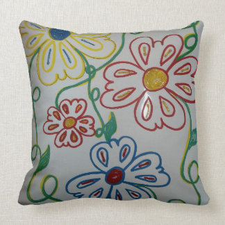 Coussin Fleurs sauvages par Lina