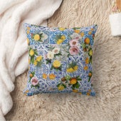 Coussin Fleurs siciliennes et motif citron (Couverture)