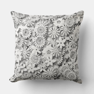 Coussin Fleurs super Jardin Monocrome