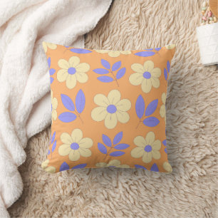 Coussin Fleurs sur Arrière - plan païen