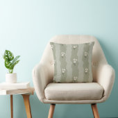Coussin Fleurs Vert Tendre (Chaise)