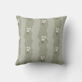 Coussin Fleurs Vert Tendre (Verso)