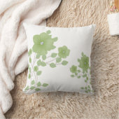 Coussin Fleurs vertes Gem Diamond Sparkly (Couverture)