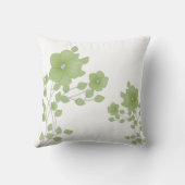 Coussin Fleurs vertes Gem Diamond Sparkly (Verso)