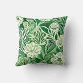 Coussin Fleurs vertes, motif design vintage (Verso)