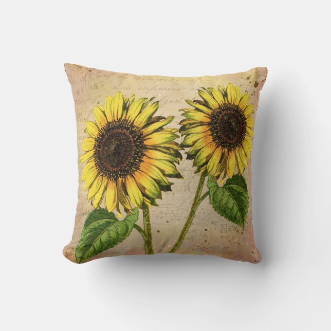 Coussin Fleurs vintages (Recto)