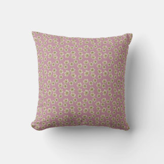 Coussin Fleurs vintages de merisier