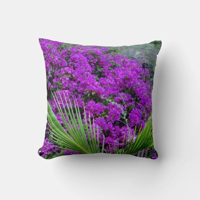 Coussin Fleurs violettes (Recto)