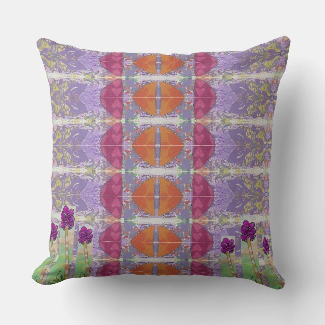 Coussin Fleurs Violettes (Recto)