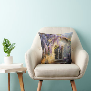 Coussin Fleurs Violettes à la Maison