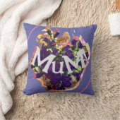 Coussin Fleurs violettes et oiseaux (Couverture)