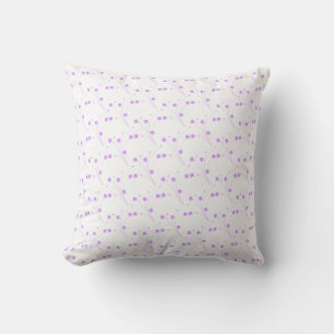Coussin Fleurs violettes Lilac, Petite Impression Florale 
