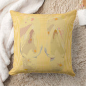 Coussin Flip Flops Arrière - plan de bande jaune (Couverture)
