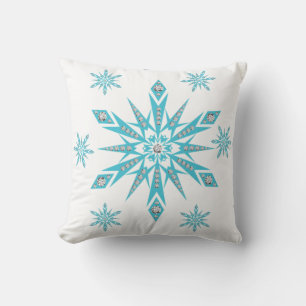Coussin Flocon de neige de l'oreiller de Noël