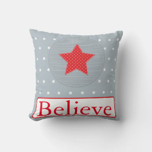 Coussin Flocon de neige de Noël décoratif, Lumière de vaca