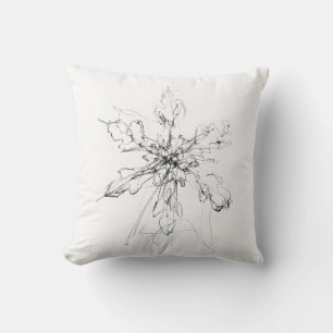 Coussin Flocon de neige unique délicat
