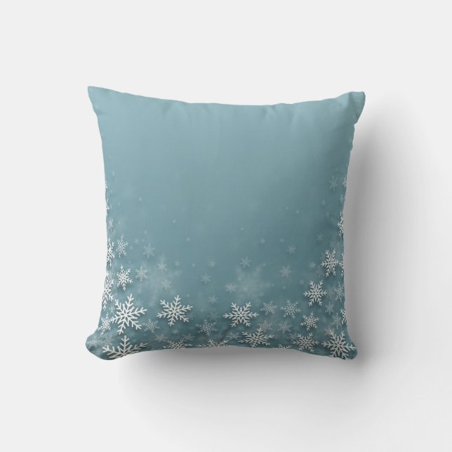 Coussin Flocon de Noël décoratif (Recto)