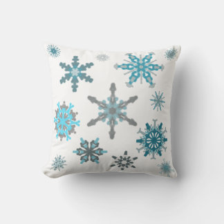 Coussin Flocons de neige givrés