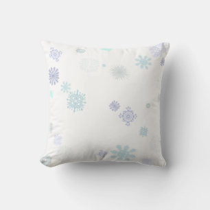 Coussin Flocons de neige pâles