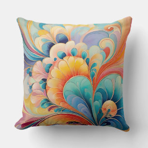 Coussin Flora 3 Floral Pastel Jeu d'oreiller
