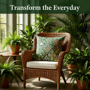 Coussin Floraison celtique