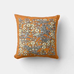 Coussin Floral Art Nouveau vintage