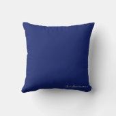 Coussin floral bleu et blanc Fleur de saison (Verso)