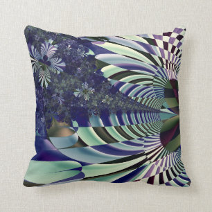 Coussin floral Checkered