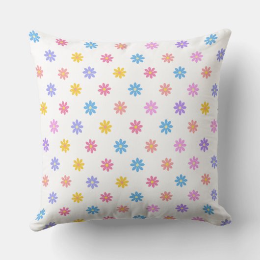 Coussin Floral coloré mignon (Verso)