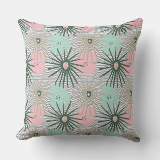 Coussin floral contemporain