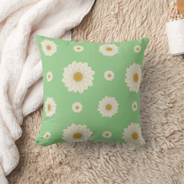 Coussin Floral Daisy Motif (Couverture)