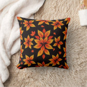 Coussin floral d'automne - Conception feuille chau (Couverture)