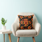 Coussin floral d'automne - Conception feuille chau (Chaise)