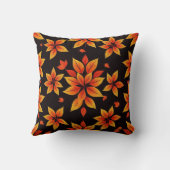 Coussin floral d'automne - Conception feuille chau (Verso)