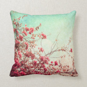 Coussin floral de divan de jet de fleurs de fleurs