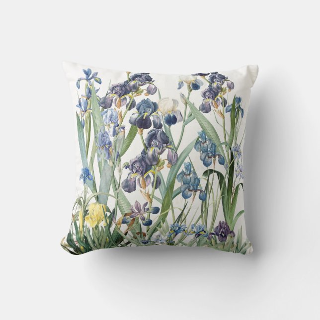 Coussin floral de jardin de fleur botanique (Recto)