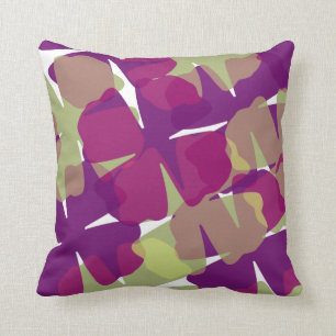 Coussin floral de MoJo d'Américain de Camo