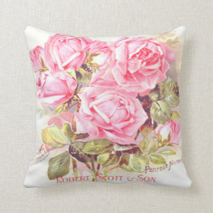 Coussin floral de Robert Scott de paquet vintage